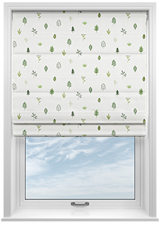 Spruced Up, Grassland - Motorised Roman Blind